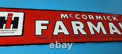 Vintage Mccormick Farmall Porcelaine Station De Service Internationale Essence Signe