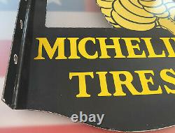 Vintage Michelin Tires Porcelaine Signe Bibendum Gas Service Station Motor Oil