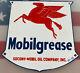 Vintage Mobilgrease Porcelain Sign Gas Station Service Station Gas Mobil Oil