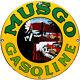 Vintage Musgo Essence Porcelaine Signe Station Essence Pompe Motor Oil Service
