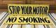 Vintage Non Stop Smoking Votre Moteur Richfield Porcelaine Service Signe Station
