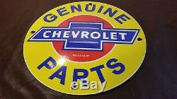 Vintage Oil Service Chevrolet Porcelain Gas Pièces Station Dealer Bowtie Connexion