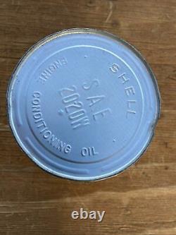 Vintage Shell Engine Conditioning Motor Oil 1qt Tin Can Auto Gas Service Station