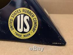 Vintage U. S. Pneus Affichage Des Pneus Stand Garage Station Service Sign Oil Gas