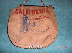 Vtg Original California Golden Gate Radiator Sac D'eau Souvenir Hot Rat Rod 60s