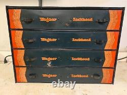 Wagner Rare Vintage Lockheed Pièces D'outils Tiroirs Cabinet Boîte Plateau D'origine 920