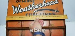 Weatherhead Lignes Carburant Affichage Magasin Vintage Case Autmobile Station Service De Gaz